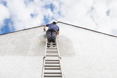 Peinture extérieure à la Rochette — façades et ravalement